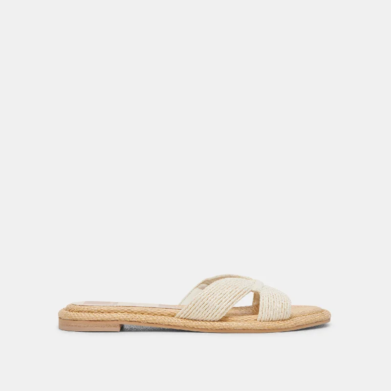 ATOMIC SANDALS WHITE RAFFIA