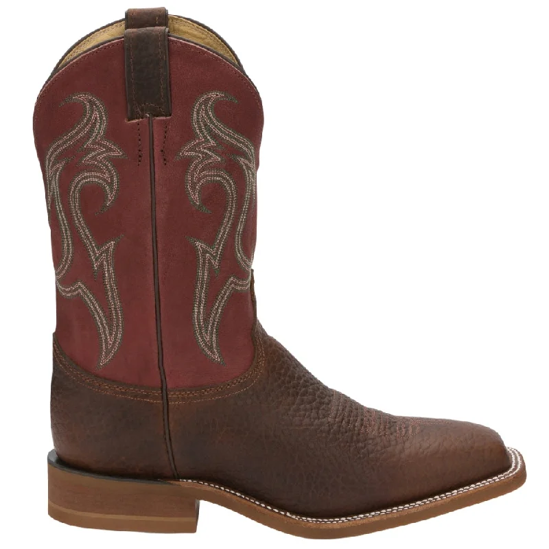 Bender 11 inch Embroidered Square Toe Cowboy Boots