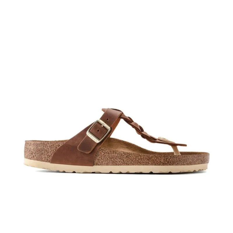 Birkenstock Women's Gizeh Braid - Cognac Oiled Leather