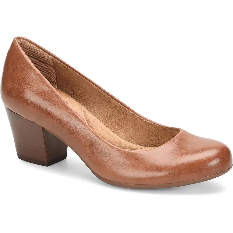 Comfortiva Womens AMORA  Leather Memory Foam Pumps