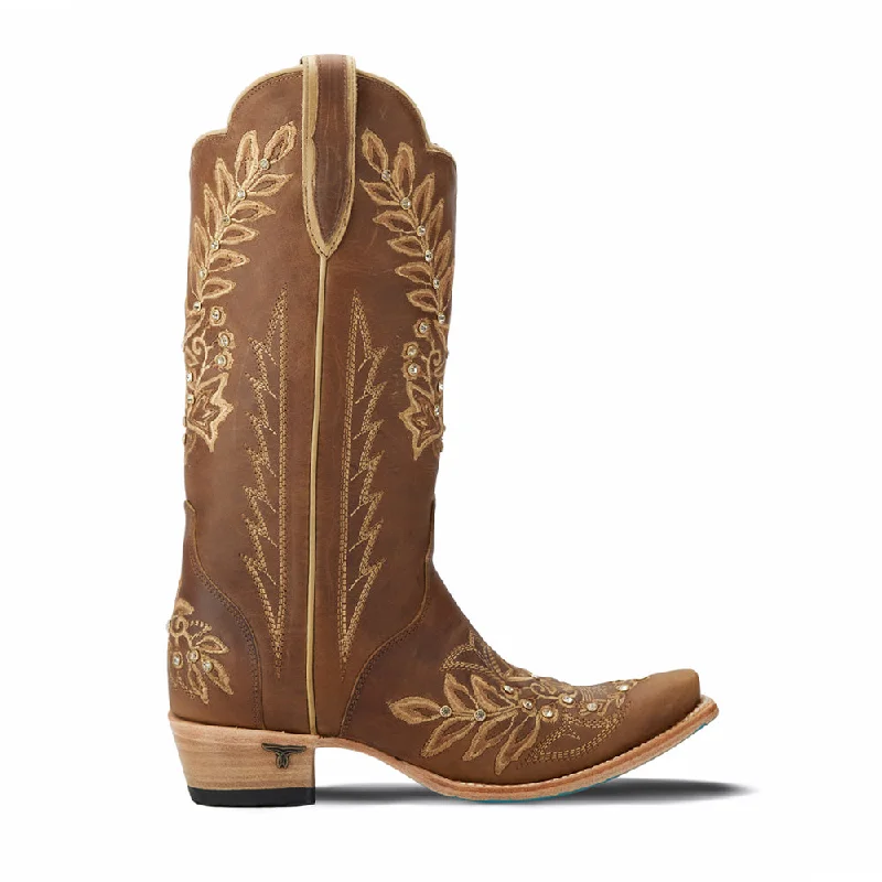 Destiny Studded Embroidered Snip Toe Cowboy Boots