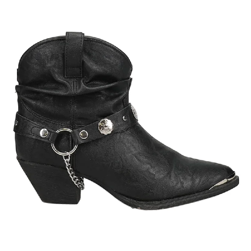 Fiona Pointed Toe Pull On Cowboy Booties