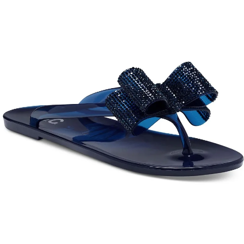 INC Womens Madena Jelly Thong Flip-Flops