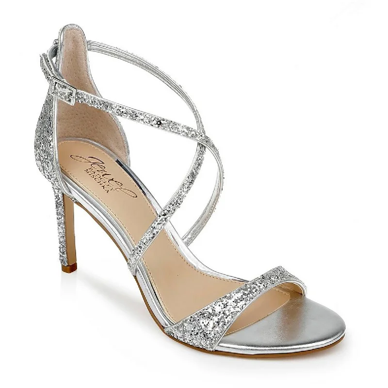 Jewel Badgley Mischka Womens DIMITRA Ankle Strap Pumps