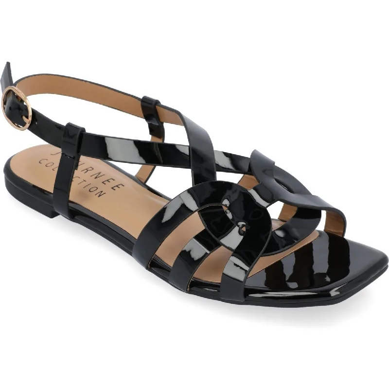 Journee Collection Womens ALORRA Cushioned Footbed Open Toe Flatform Sandals