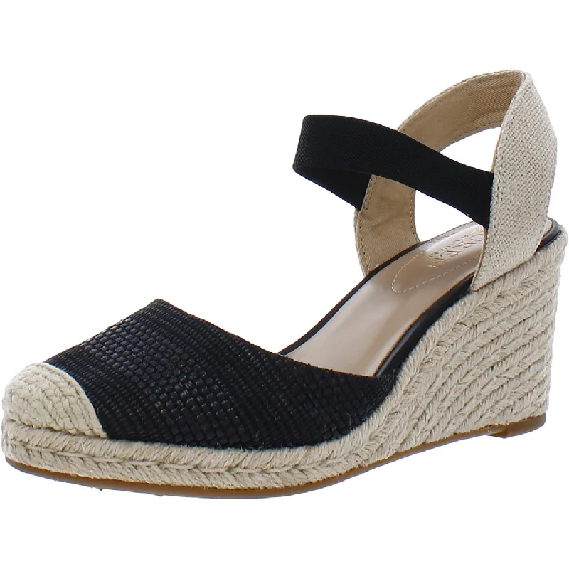 Lauren Ralph Lauren Womens Pearle Wedges Ankle Strap Espadrille Heels