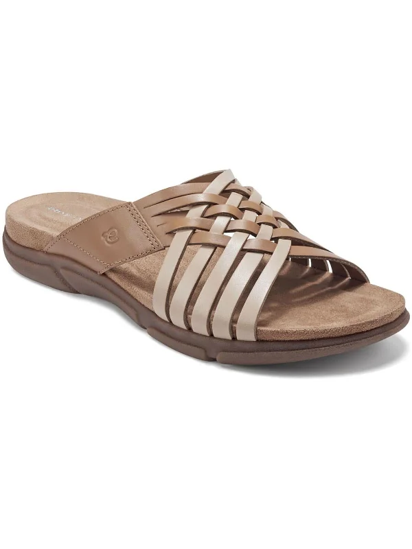 Meadow Womens Leather Comfort Wedge Sandals