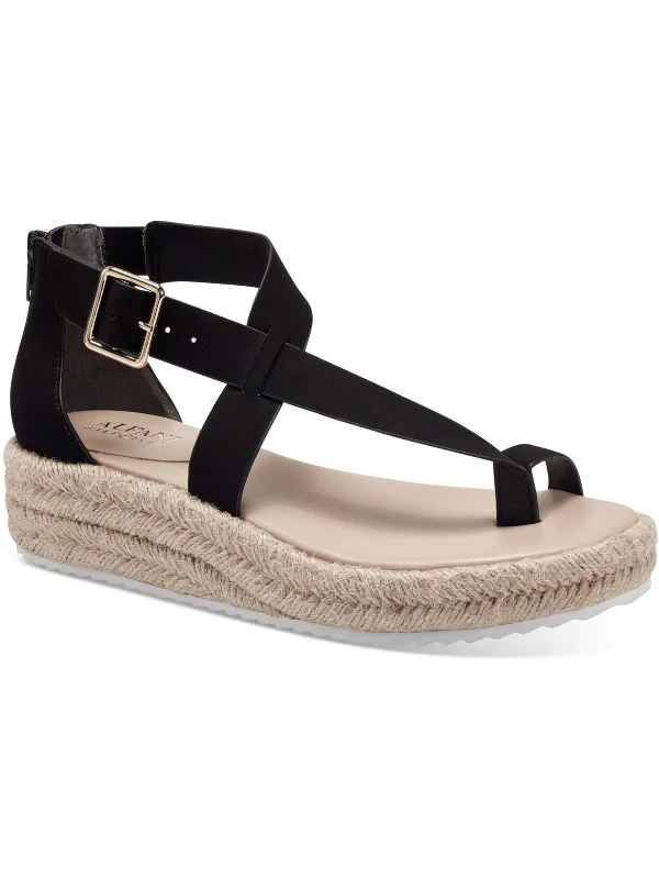 Moiraf Womens Ankle Strap Wedge Heel Espadrilles