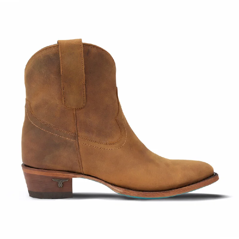 Plain Jane Round Toe Zippered Cowboy Booties