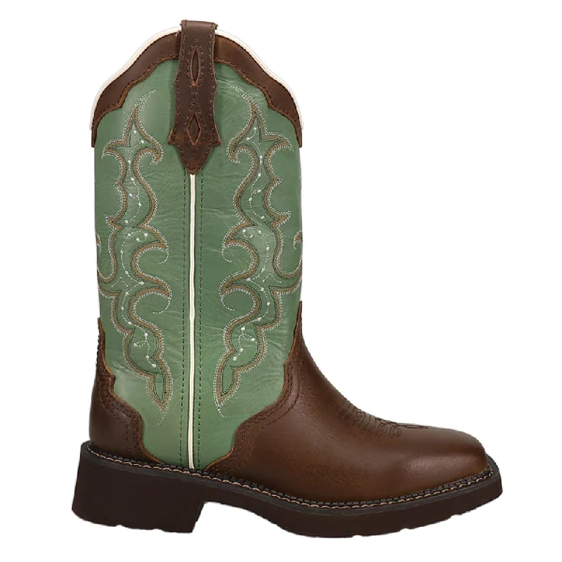 Raya Embroidered Square Toe Cowboy Boots