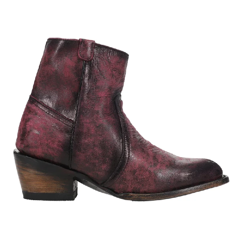 Stacey Round Toe Zippered Cowboy Booties