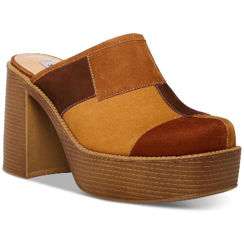 Steve Madden Womens Bowe Leather Mules