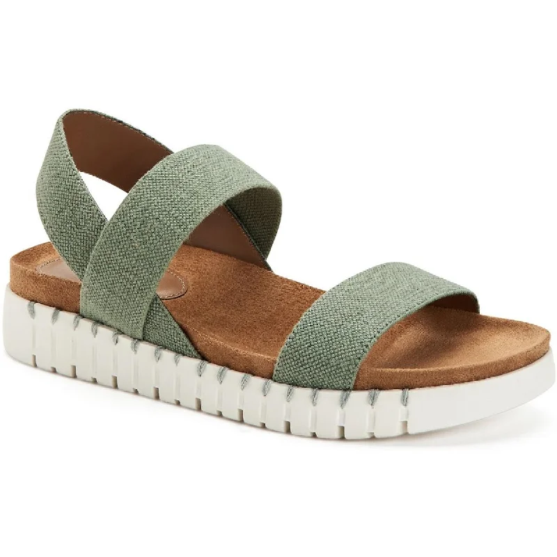 Style & Co. Womens Milaa Canvas Wedge Footbed Sandals