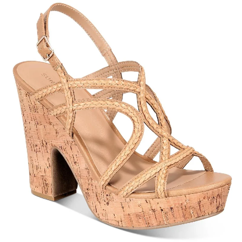 Sun + Stone Womens Nadiya Cork Platform Sandals