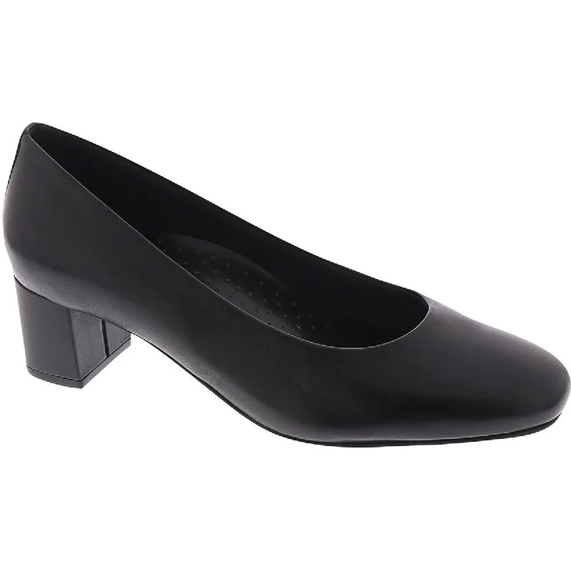 Trotters Womens Daria Leather Slip-On Pumps