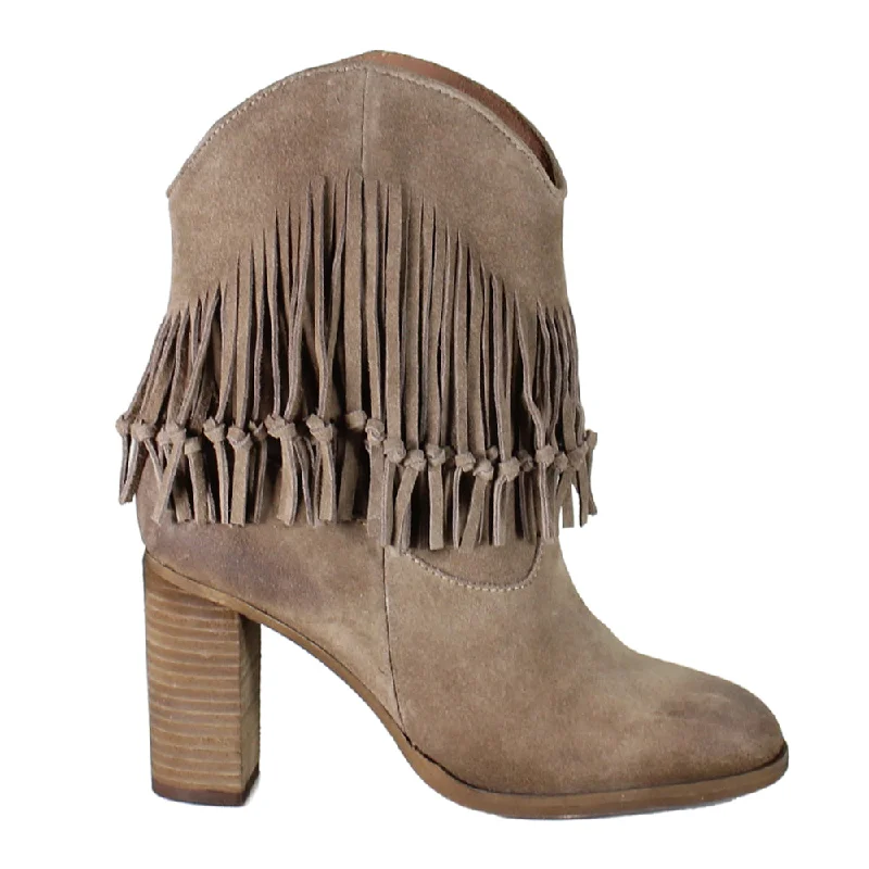 True Sky Western Fringe Round Toe Boots