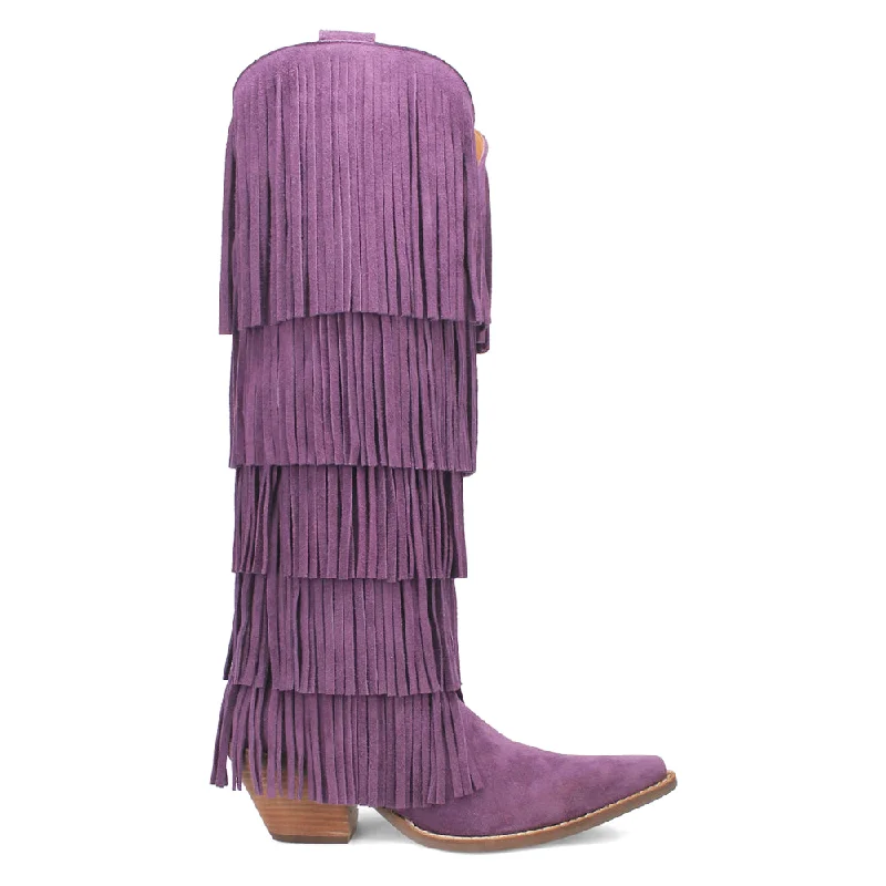 Wild Child Fringe Snip Toe Cowboy Boots