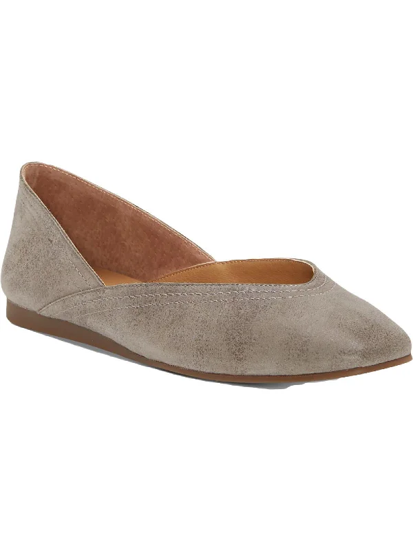 Alba Womens Slip On Ballet Flats