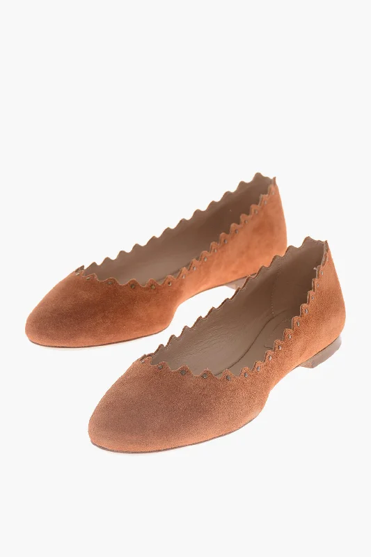 Chloe Suede Leather Ballerinas