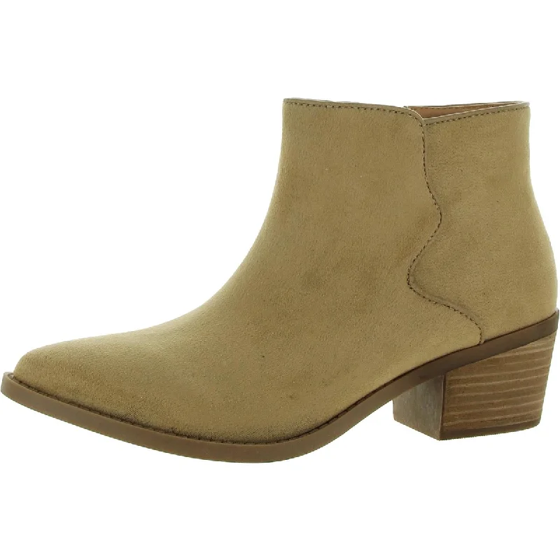 Code West Womens Snatched Pointed toe Side Zip Ankle Boots