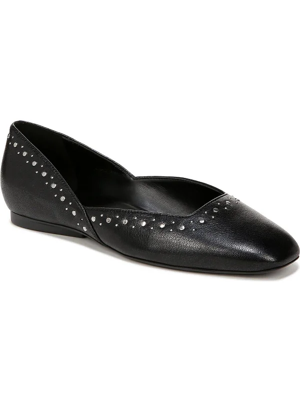 Cody 3 Womens Leather Square Toe Ballet Flats