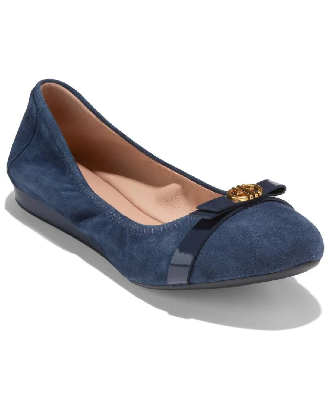 Cole Haan Tova Bow Suede Flat