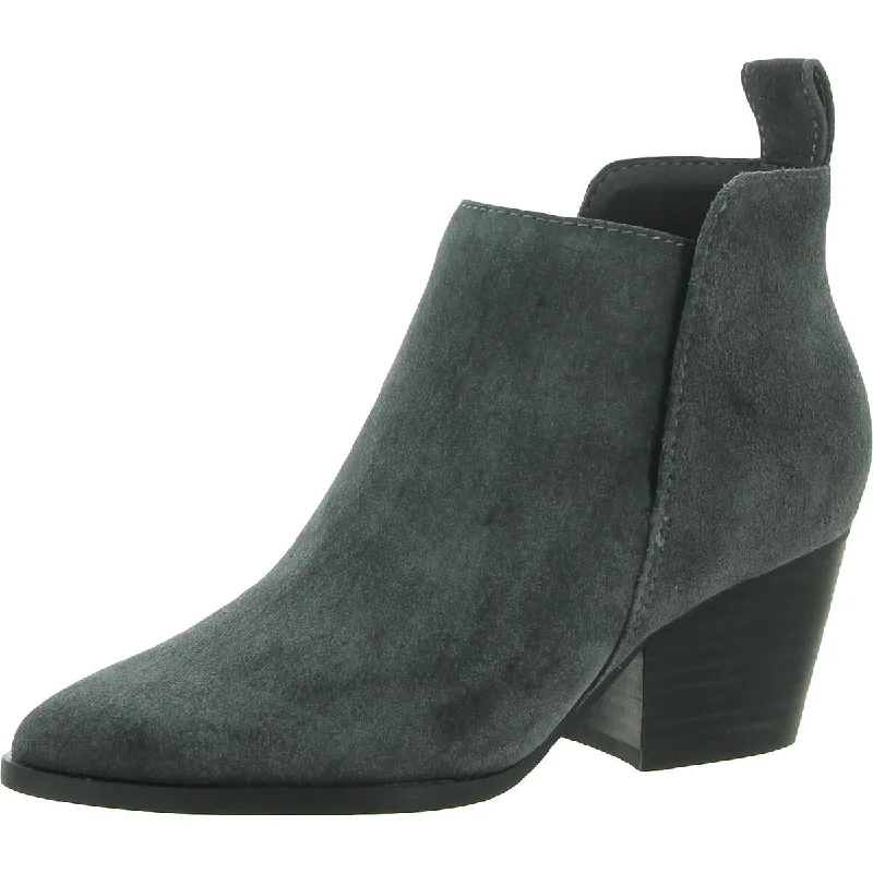 Dolce Vita Womens Daylon Suede Slip On Ankle Boots