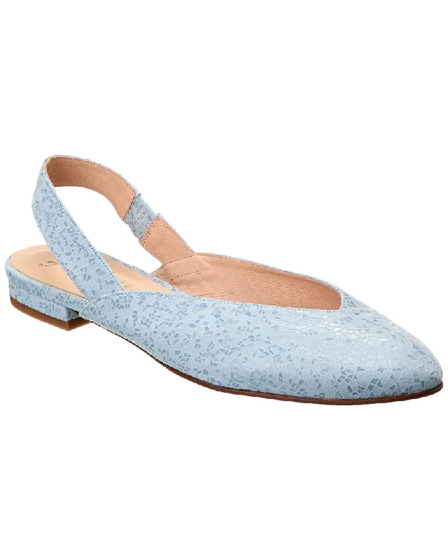 French Sole Breezy Suede Slingback Flat