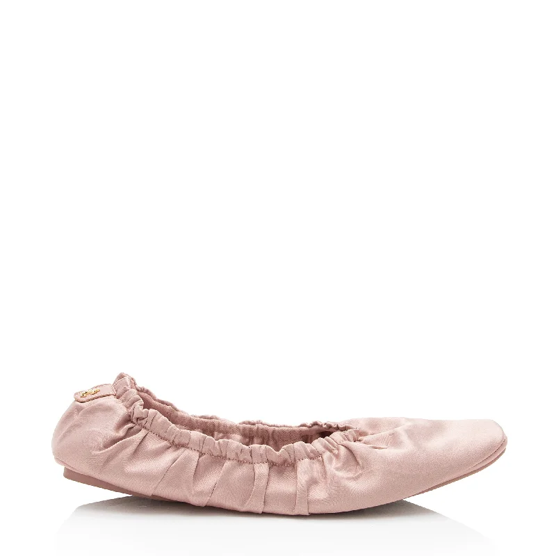 Jimmy Choo Satin Bardo Ballet Flats