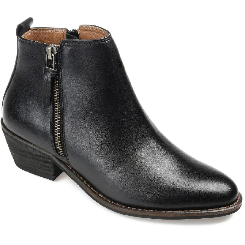 Journee Signature Womens Charlotte Padded Insole Round Toe Ankle Boots