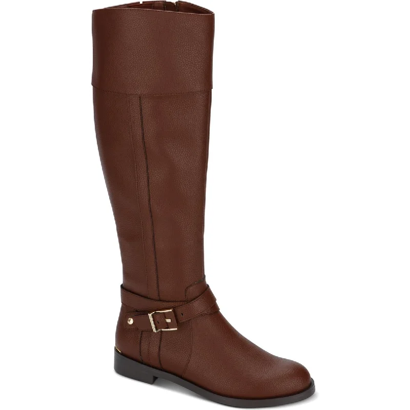 Kenneth Cole Reaction Womens Wind Riding Faux Leather Tall Riding Boots