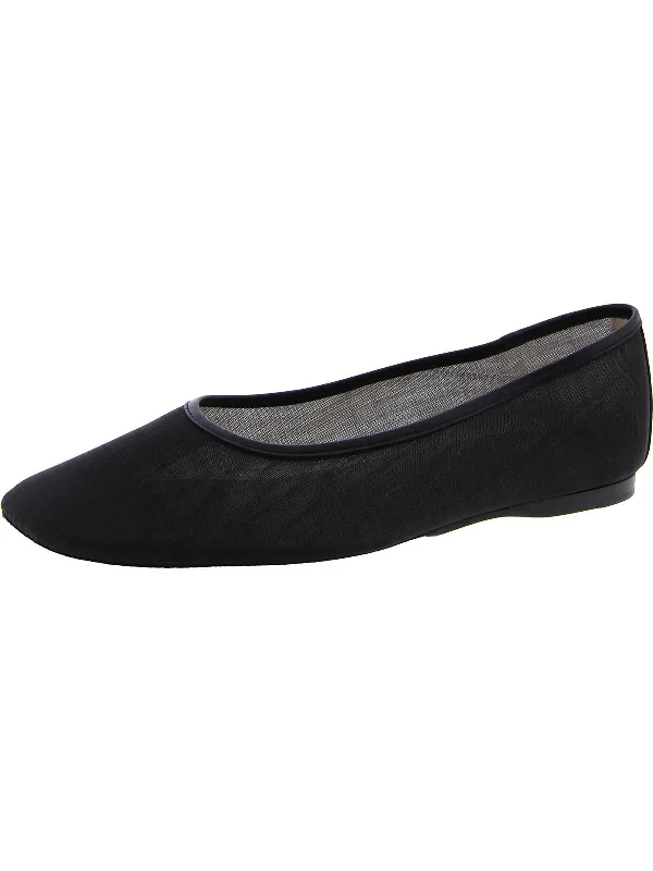 LEAH Womens Sheer Mesh Ballet Flats