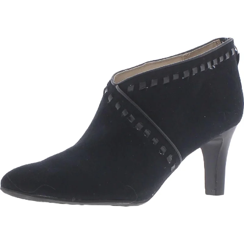 LifeStride Womens Giada Faux Suede Ankle Boots