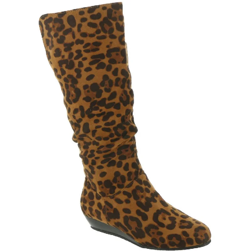 Masseys Womens Jaya Zipper Knee-High Boots