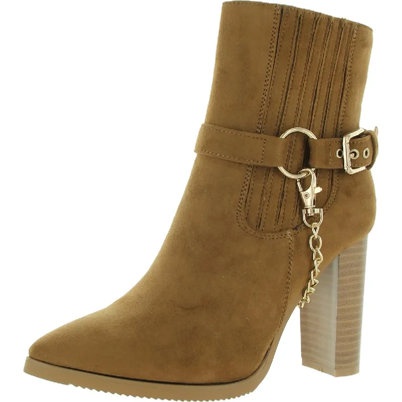 New York & Company Womens Harness Chain Ankle Boots