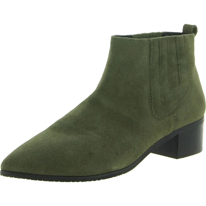 NYDJ Womens Gillian Suede Ankle Chelsea Boots