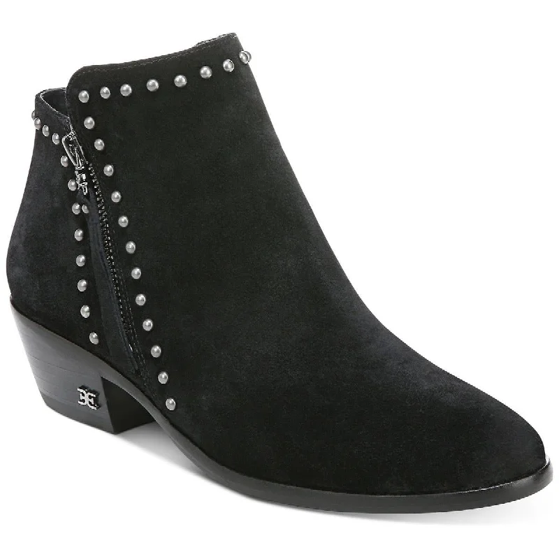 Sam Edelman Womens Paola Suede Round Toe Ankle Boots