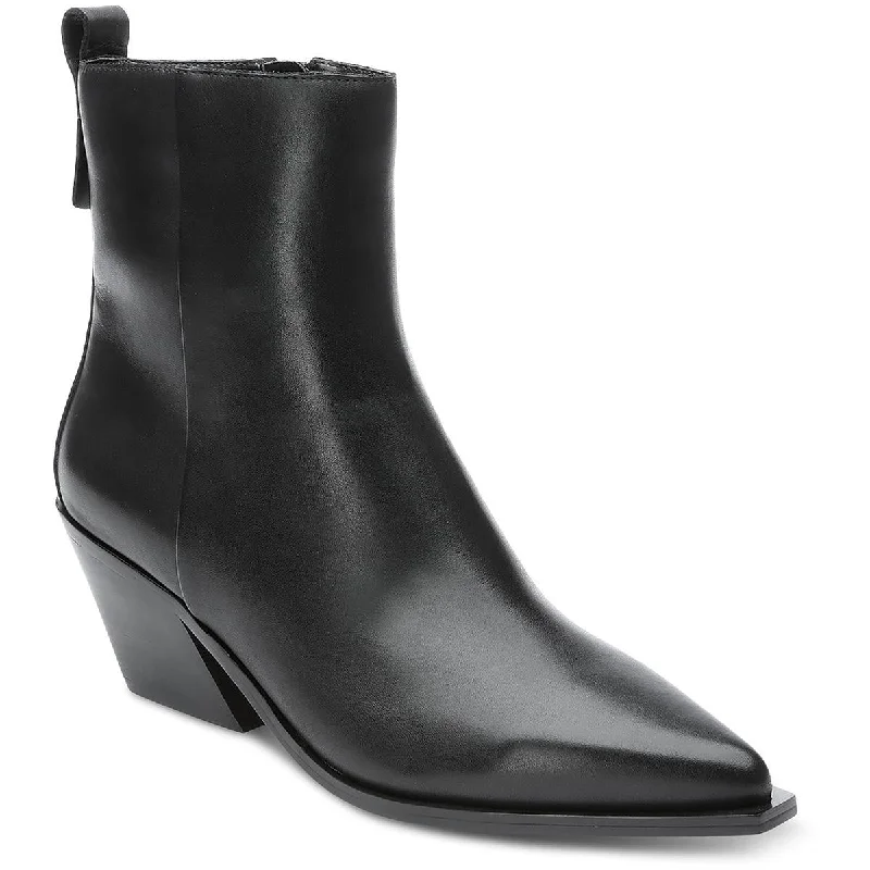 Sanctuary Womens Yolo Stacked Heel Zipper Ankle Boots