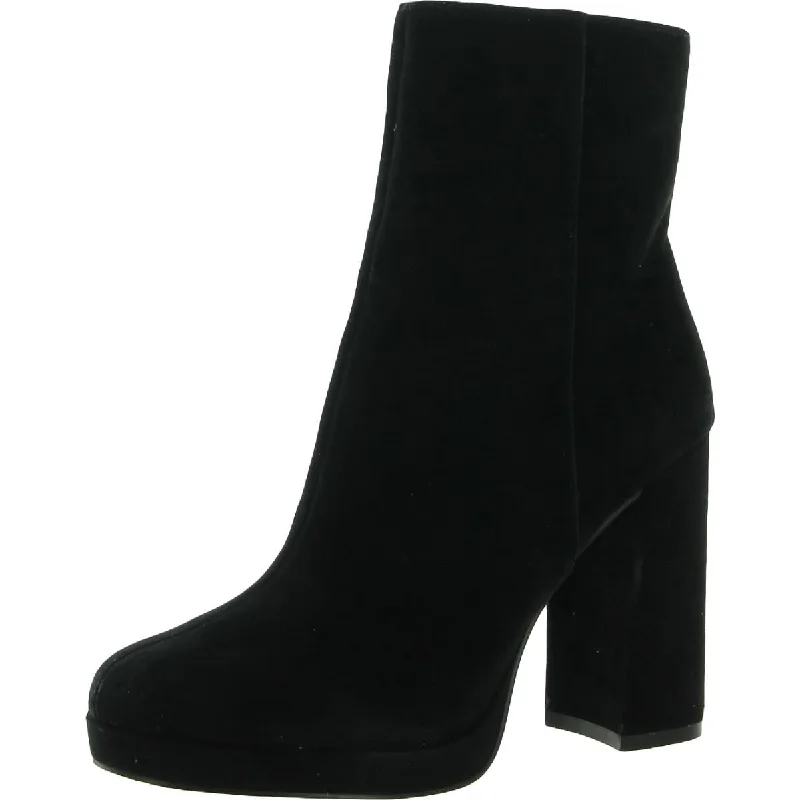 Steve Madden Womens Main Zipper Ankle Platform Boots