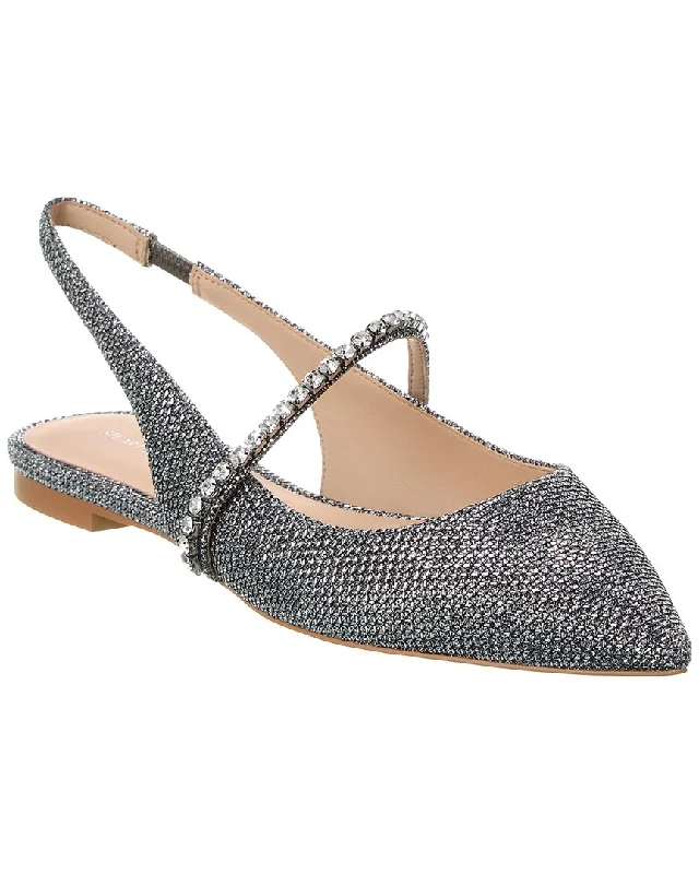 Stuart Weitzman Crystalline Mesh Slingback Flat