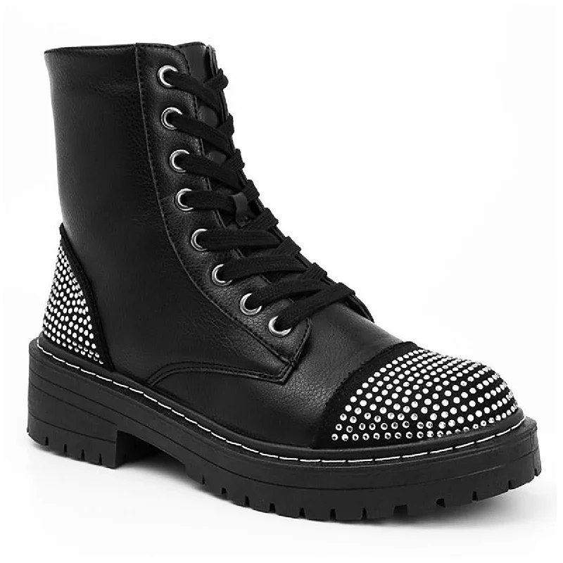 Sugar Womens Kalina  Ankle Pull On Combat & Lace-up Boots