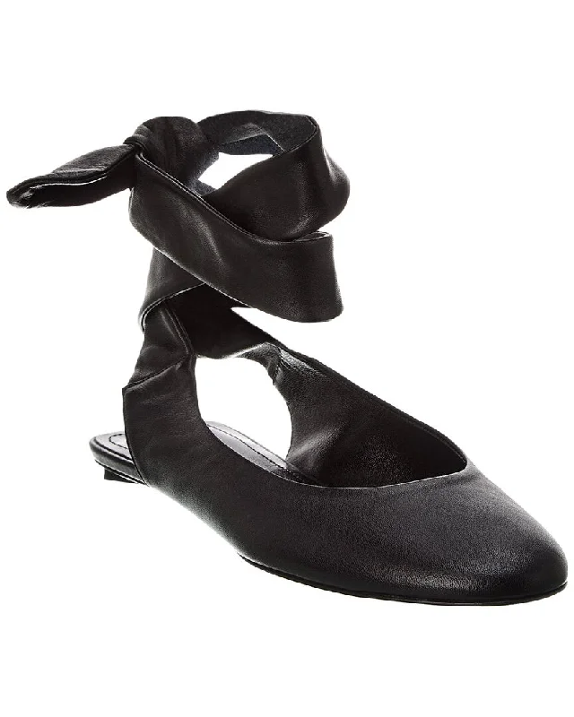 The Attico Cloe Leather Ballet Flat