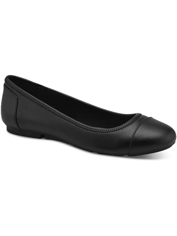 TRISHH Womens Faux Leather Round toe Flat Shoes