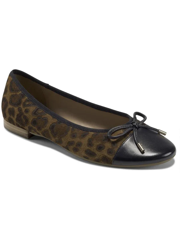 Womens Leather Flat Ballet Flats