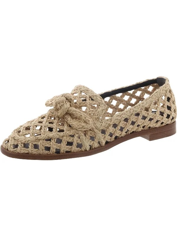 Womens Woven Eyelet Flat Shoes