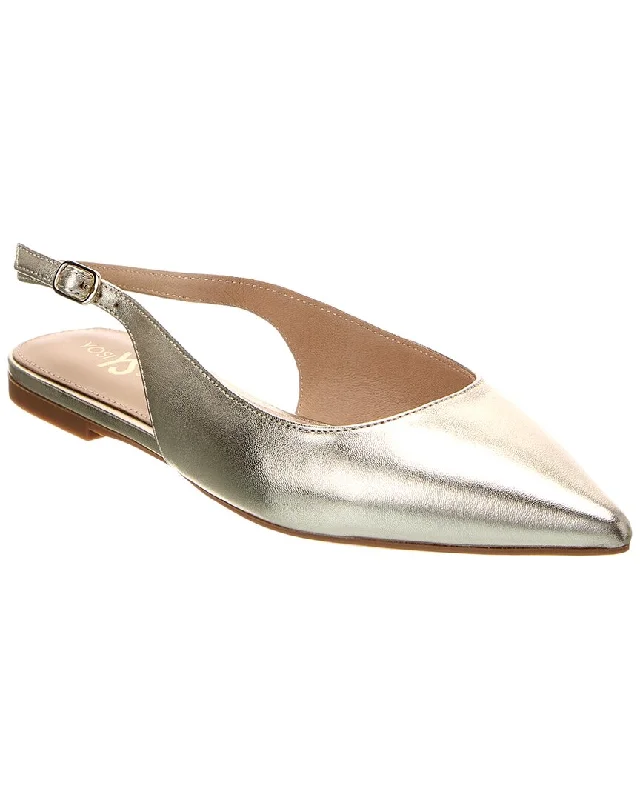 Yosi Samra Vera Leather Slingback Flat