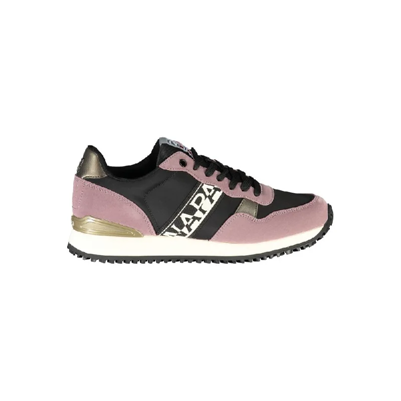 Napapijri Purple Contrast Lace-up Women's Sneakers