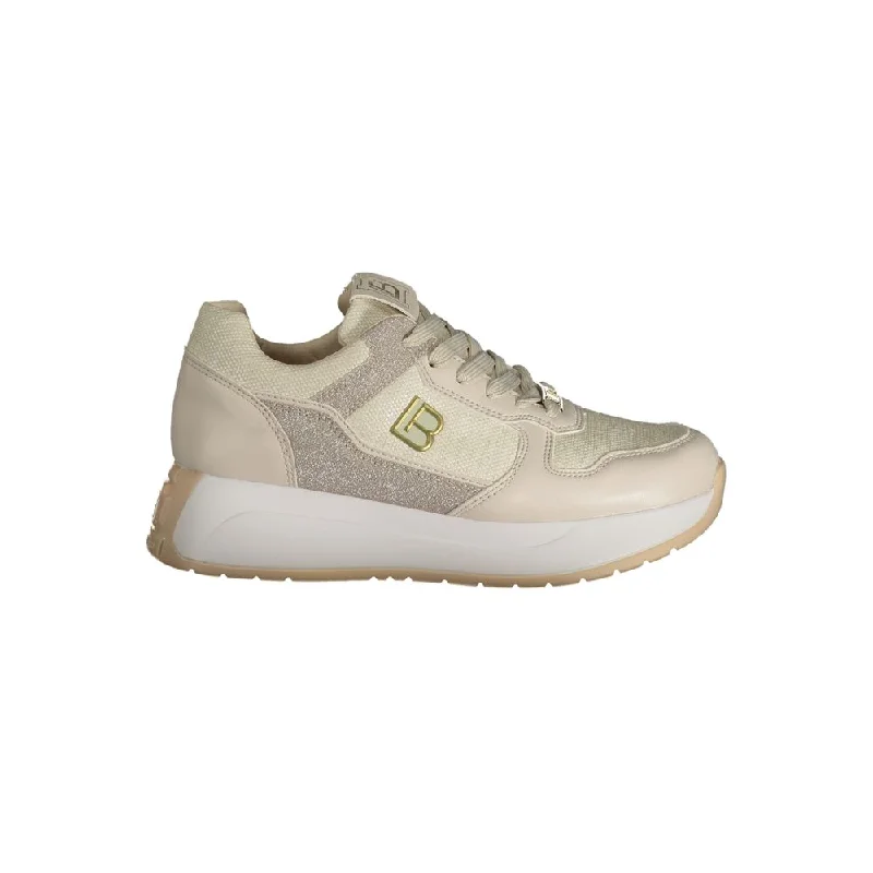 Laura Biagiotti Beige Polyester Women's Sneaker