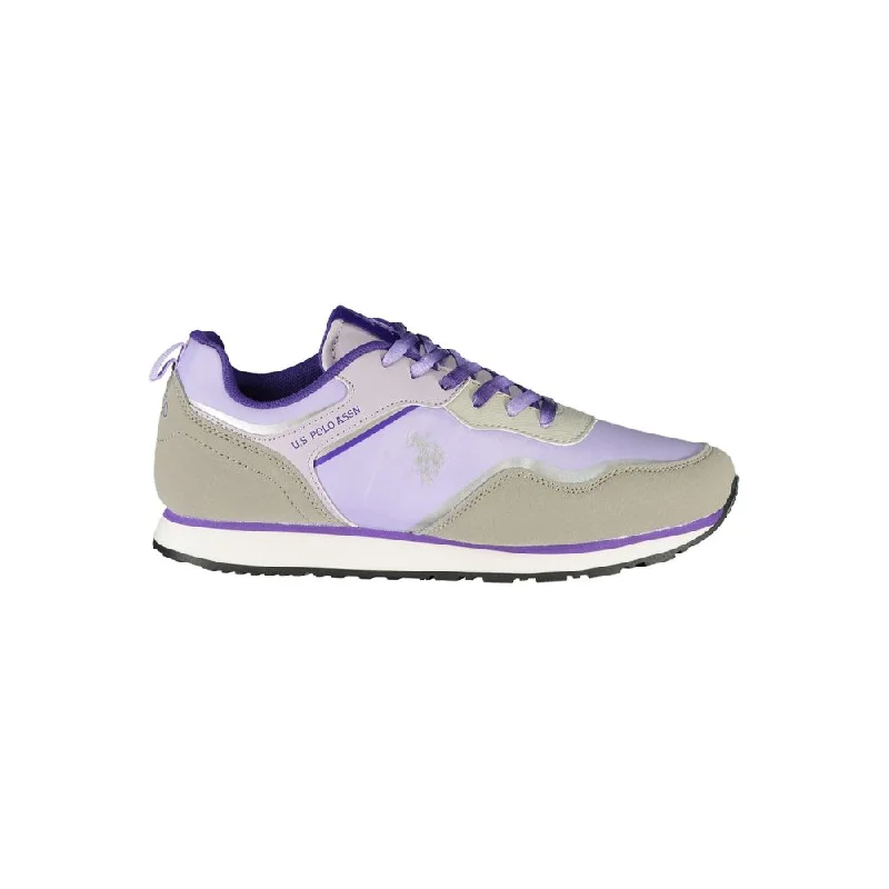 U.S. POLO ASSN. Purple Polyester Women's Sneaker