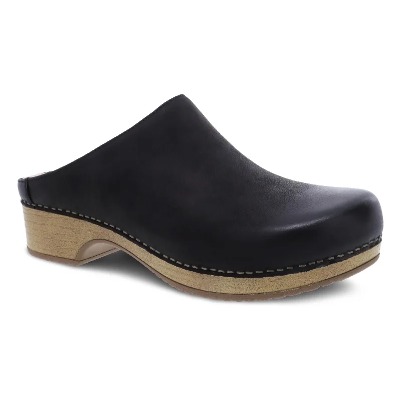 Brenda Black Burnished Suede